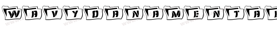WavyOrnamentalOutline Oblique字体转换